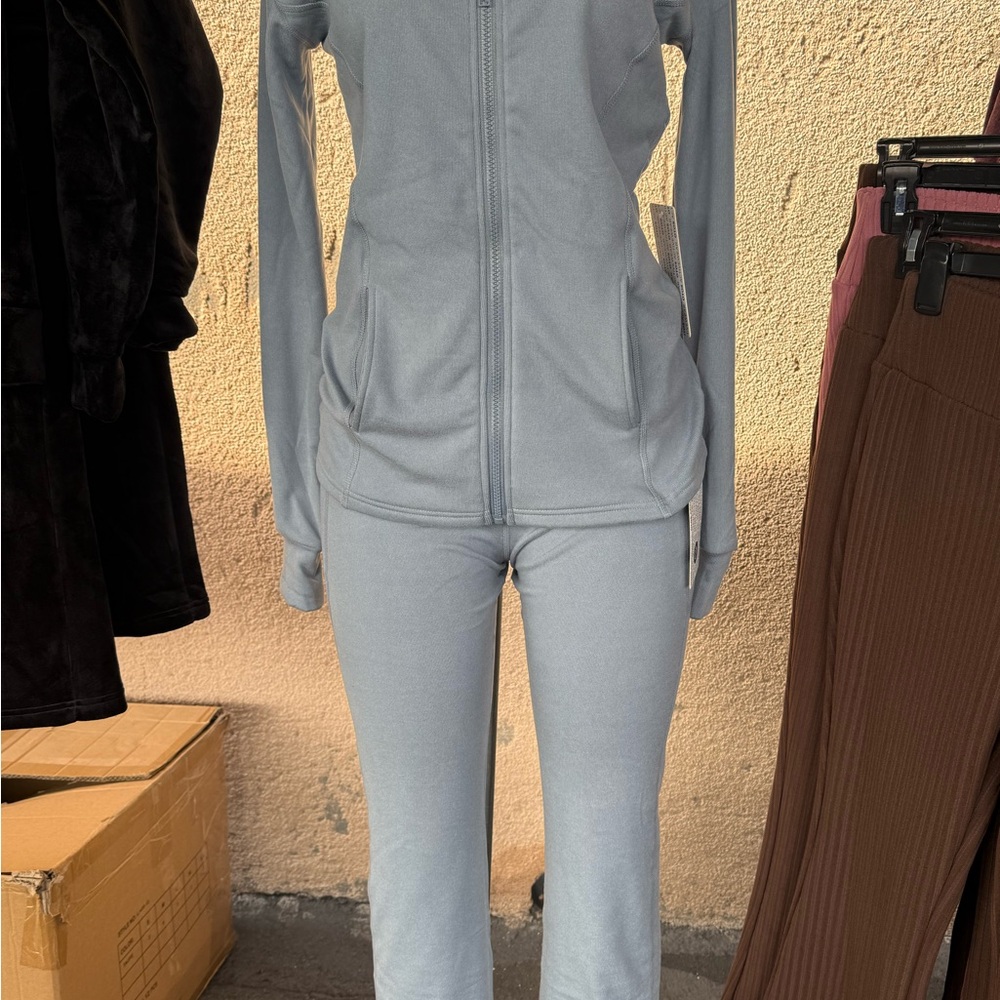 Women's Gray Tracksuit Set